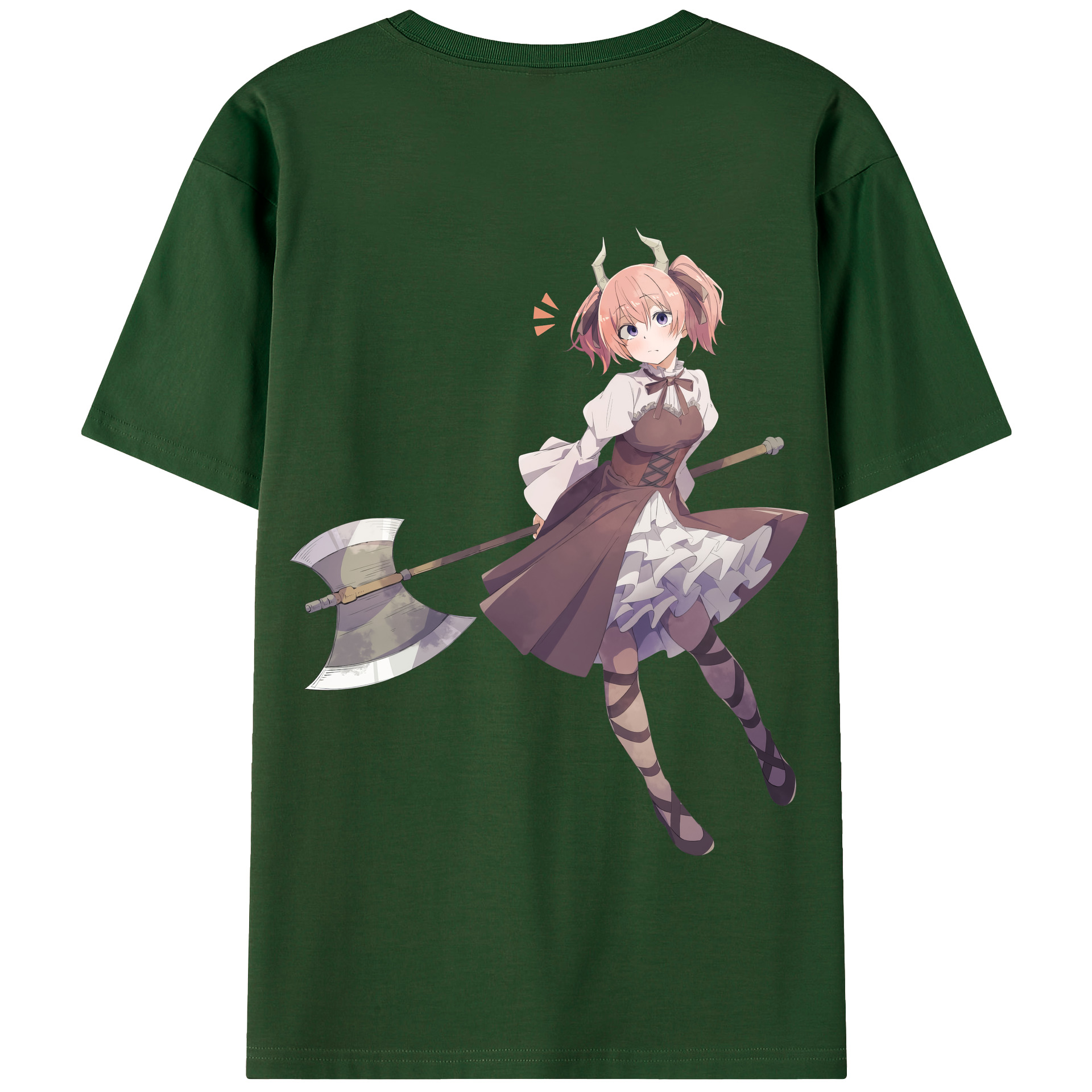 （画像用） 葬送のフリーレン Frieren 綿100％半袖Tシャツ（背面プリント）